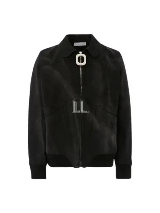 Back Logo Patch Waxed Cotton Jacket Black - JW ANDERSON - BALAAN 2