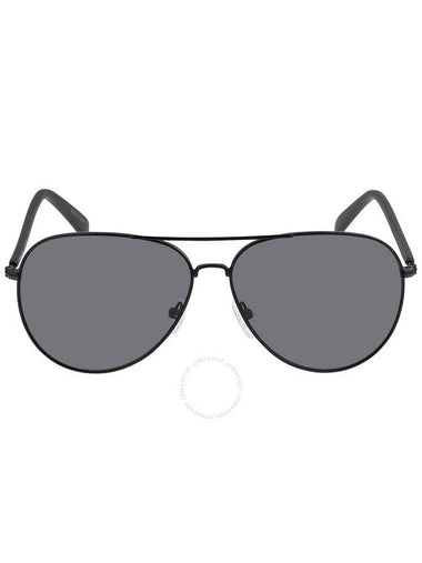 Calvin Klein Grey Pilot Unisex Sunglasses CK19314S 001 60 - CALVIN KLEIN - BALAAN 1