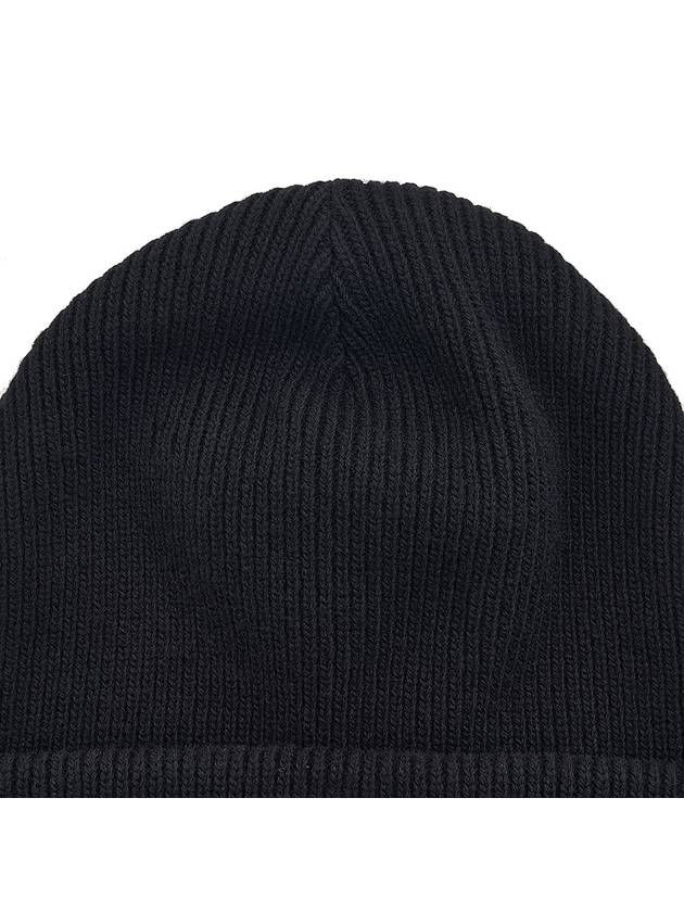 Grenoble Big Logo Beanie Black - MONCLER - BALAAN 8