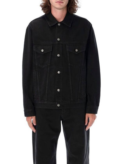 Palm Angels Monogram Series Denim Jacket Black - PALM ANGELS - BALAAN 2