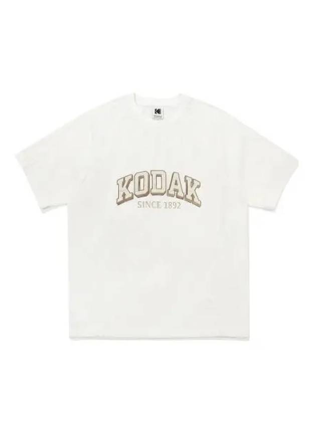 KODAK Ovik Writer Worthing Woven Short Sleeve T Shirt IVORY - KODO - BALAAN 1