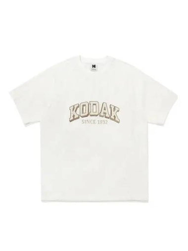 KODAK Ovik Writer Worthing Woven Short Sleeve T Shirt IVORY - KODO - BALAAN 1