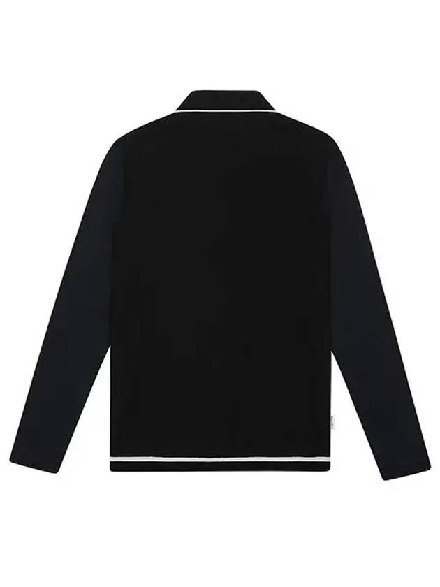 piping color matching Hidden My cold long-sleeved T-shirt 9333LZSPBLACK - BLACK&WHITE - BALAAN 2