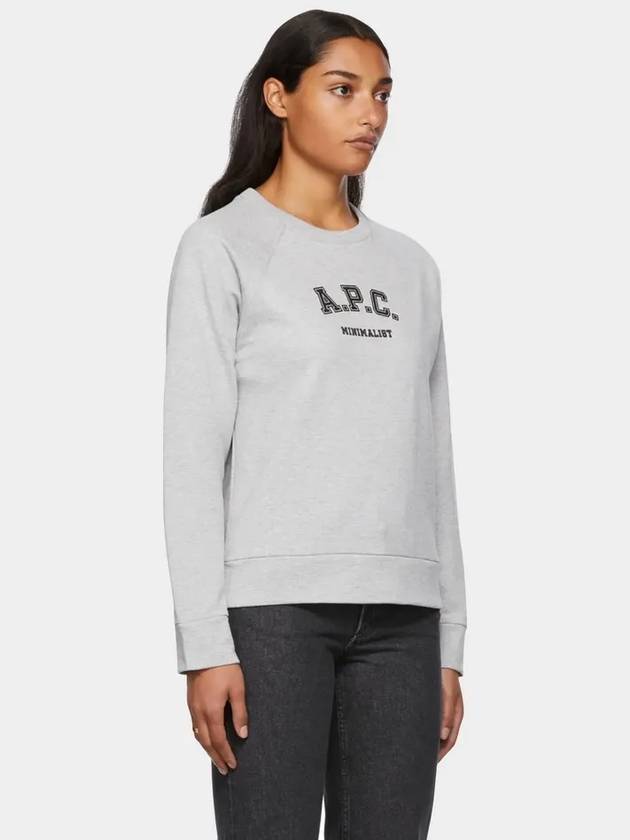 Sweatshirt Women's Redye Sweatshirt Logo Print Gray COESM F27677 - A.P.C. - BALAAN 5