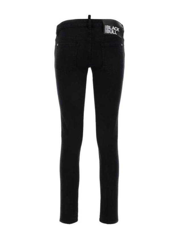 Jennifer Cropped Skinny Jeans Black - DSQUARED2 - BALAAN 3