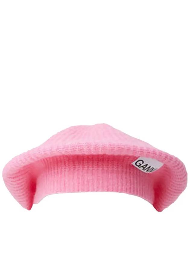 Soft Wool Beret Pink - GANNI - BALAAN 2