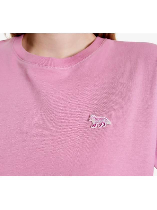 Baby Fox Regular Fit T Shirt Short Sleeve Pink Women s - MAISON KITSUNE - BALAAN 4