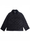 Corduroy Collar Quilted Half Jacket Black - BURBERRY - BALAAN 2