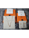 Mini Pop H Pendant Rose Gold & Blanc - HERMES - BALAAN 3