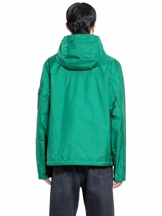 Etiache Rain Hooded Zip Up Emerald Green - MONCLER - BALAAN 6