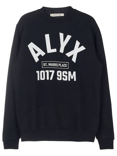 Logo Printing Sweatshirt Black - 1017 ALYX 9SM - BALAAN 2