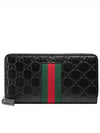 Signature Web Long Wallet Black - GUCCI - BALAAN.