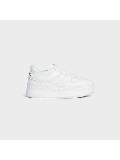 Wedge Outsole Block Low Top Sneakers Optic White - CELINE - BALAAN 2