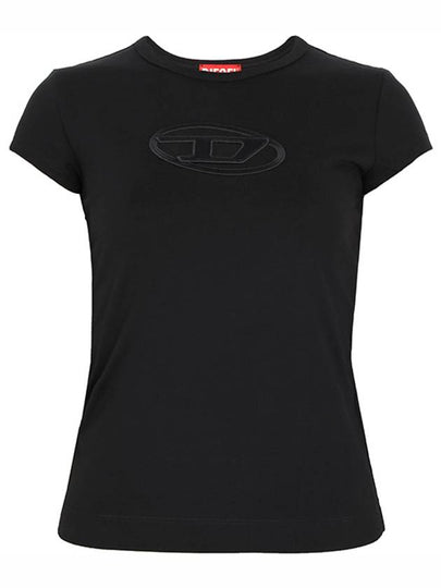 T Angie Peekaboo Logo Short Sleeve T-Shirt Black - DIESEL - BALAAN 2