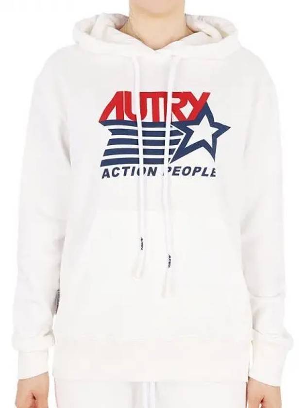 Cappuccio Iconic Logo Hoodie White - AUTRY - BALAAN 2