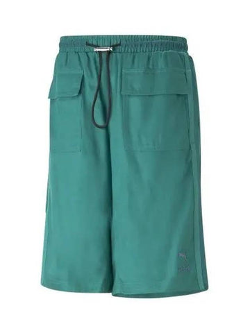 Cochet Reversible Shorts Blue Green 538806 77 - PUMA - BALAAN 1