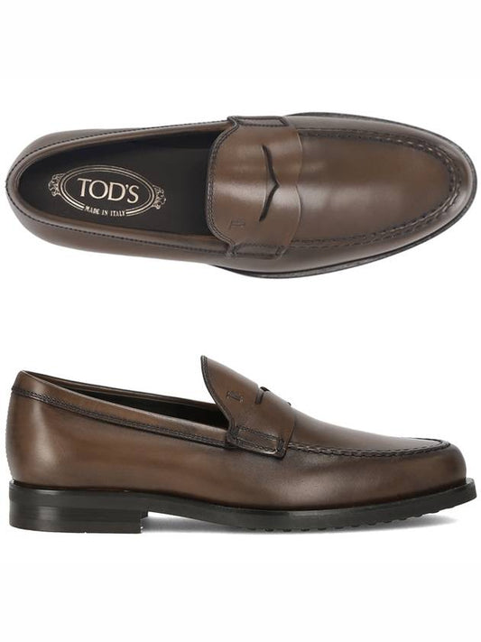 Men's Mochaccino Penny Loafer Vintage Brown - TOD'S - BALAAN 2