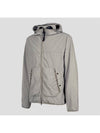 Men's GDP Goggle Hood Zip-up Jacket Metal Gray 13CMOW109A 006124G 939 - CP COMPANY - BALAAN.