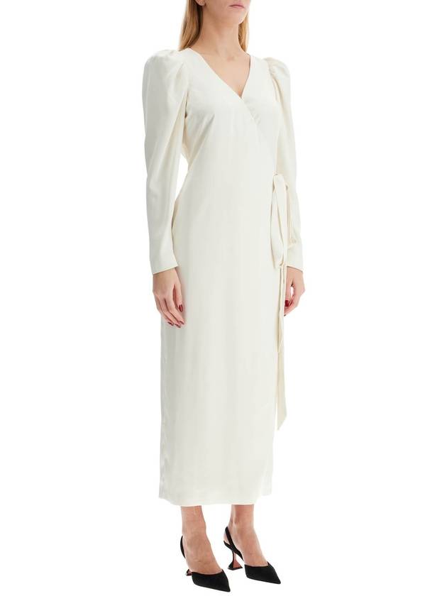 wrap midi dress with a wrap - ROTATE - BALAAN 2