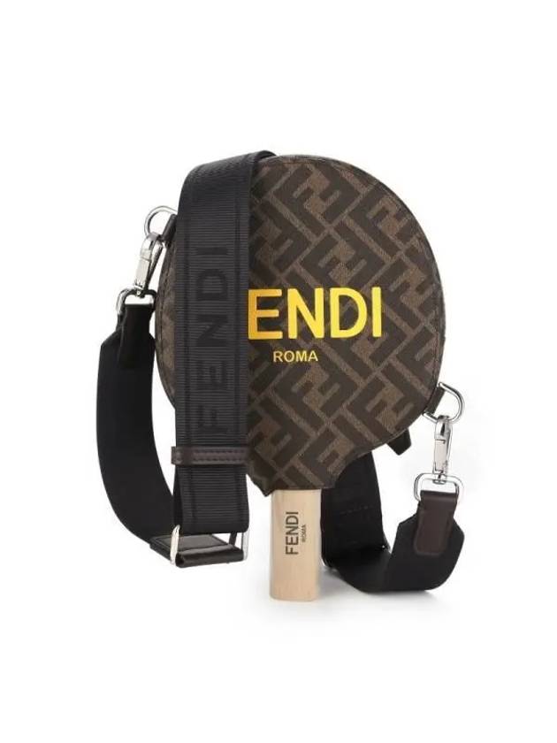 Espendi Monogram Table Tennis Racket Case Set Pouch Bag Brown - FENDI - BALAAN 6