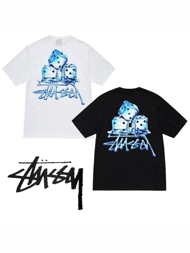 Melted t shirt black men - STUSSY - BALAAN 3