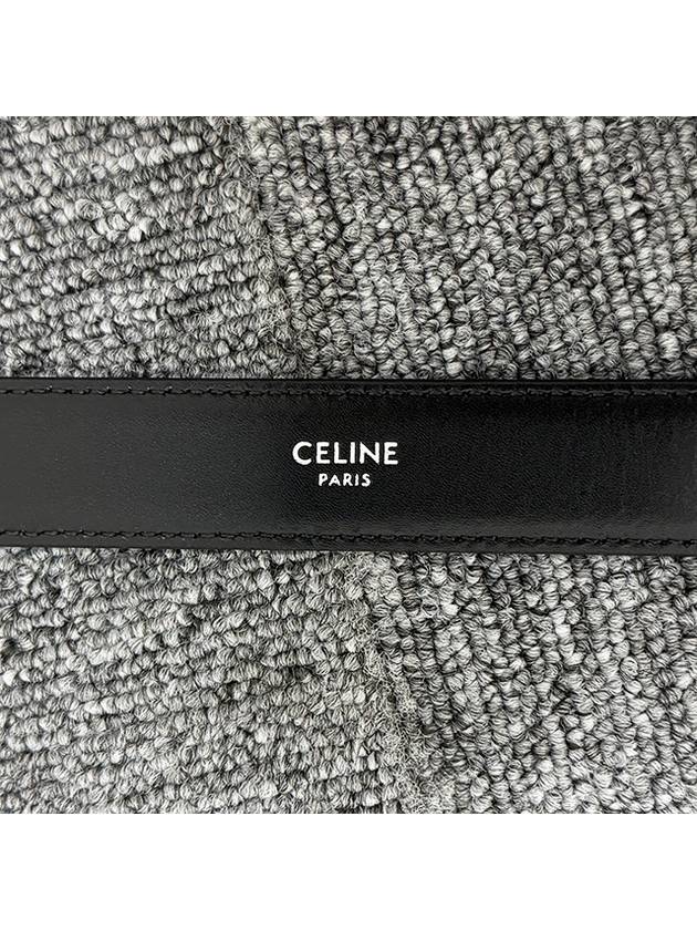 Triomphe Taurillon Medium Leather Belt Black - CELINE - BALAAN 7