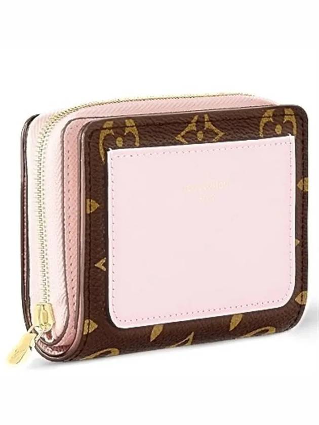 Lou Monogram Coated Canvas Half Wallet Pink - LOUIS VUITTON - BALAAN 4