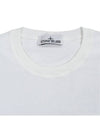 Fissato Treatment Organic Cotton Short Sleeve T-Shirt White - STONE ISLAND - BALAAN 4