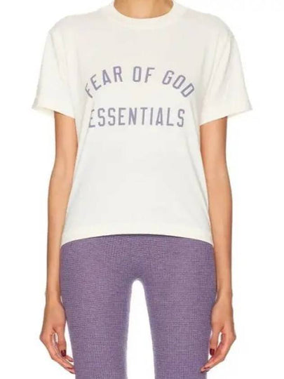 Logo Print Short Sleeve T Shirt White - FEAR OF GOD - BALAAN 2