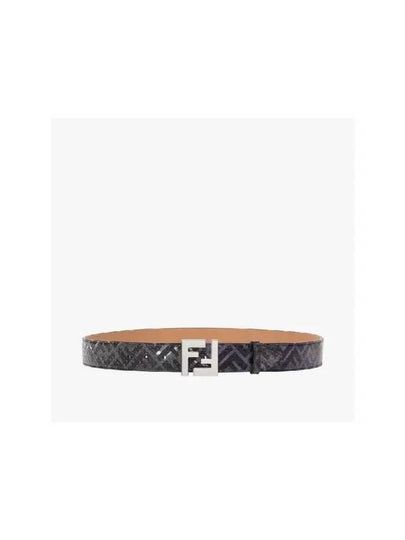 FF Leather Belt Black - FENDI - BALAAN 2