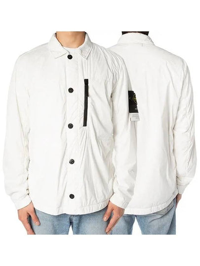 Skin Touch Nylon Garment Dyed Jacket White - STONE ISLAND - BALAAN 2