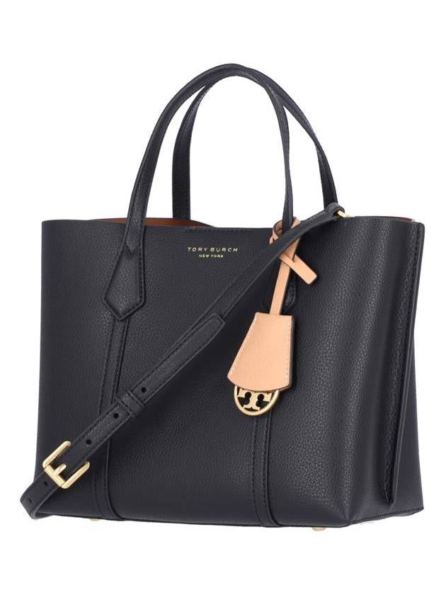 Perry Triple Compartment Small Tote Bag Black - TORY BURCH - BALAAN 3