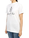 Slogan Print Cotton Short Sleeve T-Shirt White - SPORTY & RICH - BALAAN 3