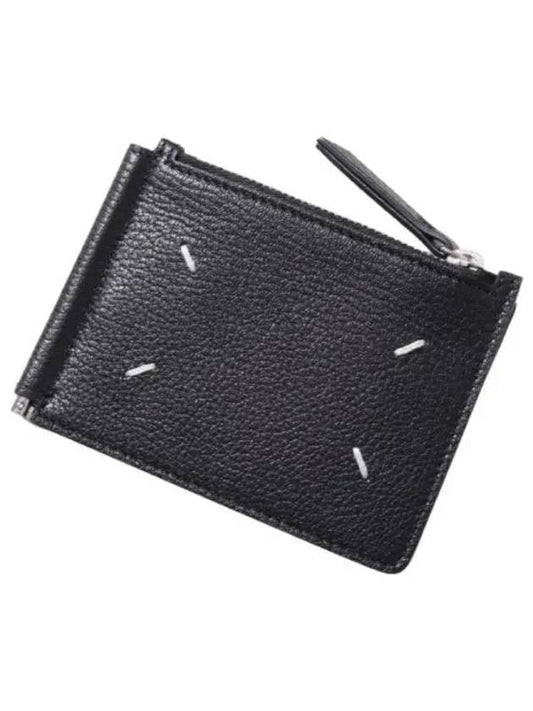 4 Stitch Slim Card Wallet Black - MAISON MARGIELA - BALAAN 2