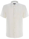 Bellini Linen Short Sleeve Shirt White - A.P.C. - BALAAN 1