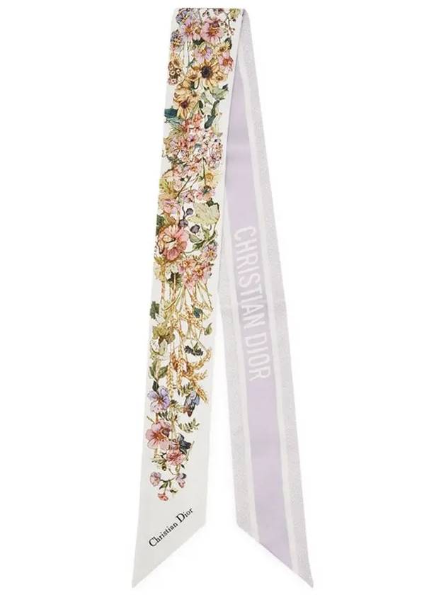 4 Saisons Print Mitzah Scarf White - DIOR - BALAAN 4