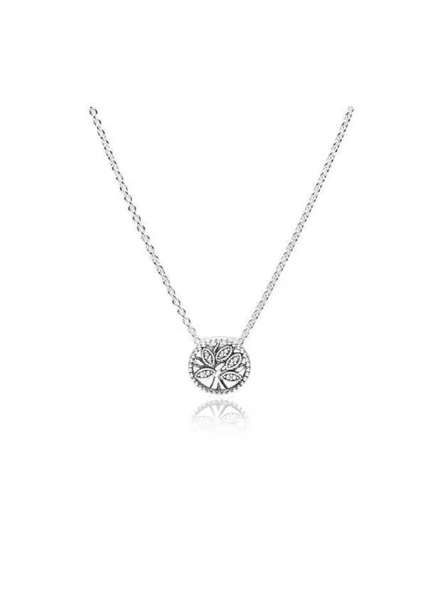 Sparkling Tree Of Life Necklace Silver - PANDORA - BALAAN 2