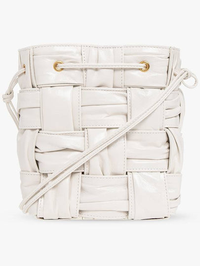 Cassette Mini Bucket Bag White - BOTTEGA VENETA - BALAAN 2