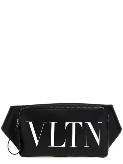 Leather Belt Bag Black - VALENTINO - BALAAN 2