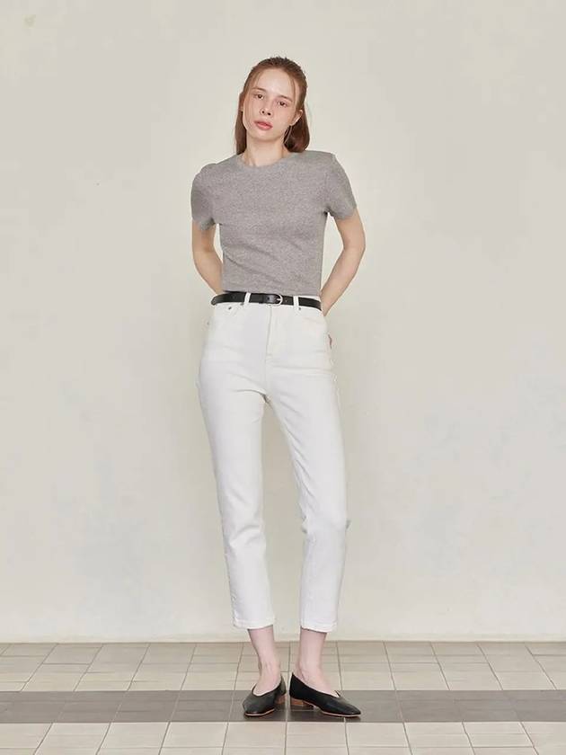 Crop Denim Pants White - LESEIZIEME - BALAAN 1