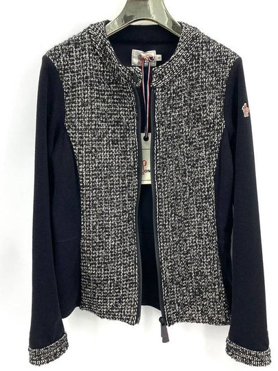 Grenoble mohair tweed zip up jacket - MONCLER - BALAAN 2