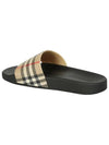 Check Furley Slippers Beige - BURBERRY - BALAAN 5