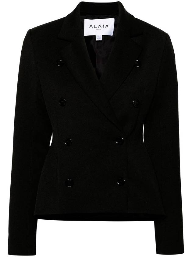 Double Breasted Blazer Black - ALAIA - BALAAN 2