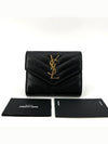 Monogram Envelope Gold Ring Wallet 403943 - SAINT LAURENT - BALAAN 1