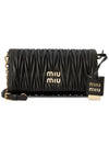 Matelasse Nappa Leather Shoulder Bag Black - MIU MIU - BALAAN 2