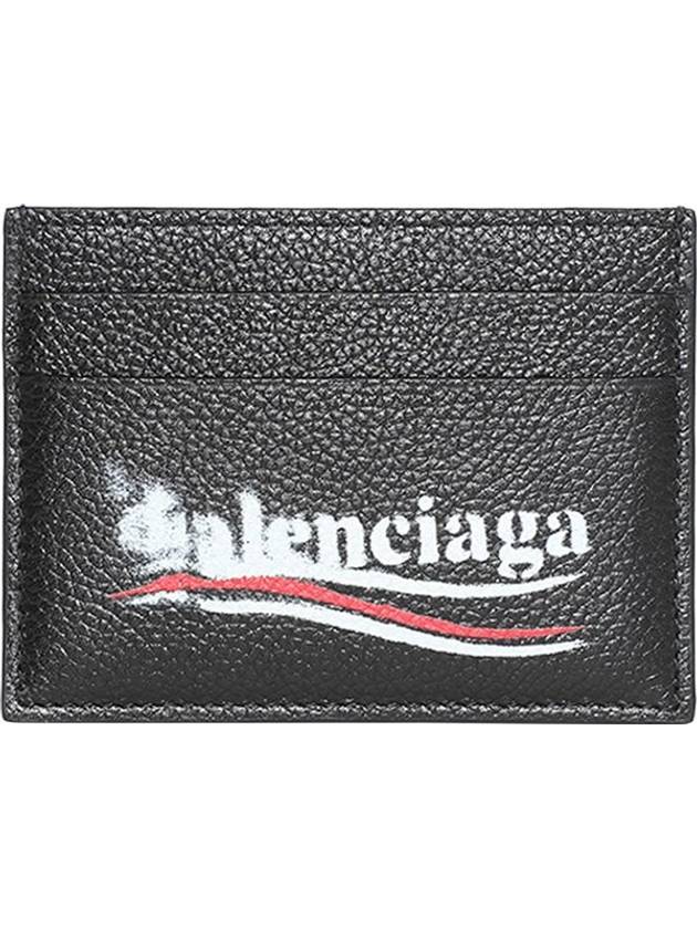 Logo Printing Leather Card Wallet Black - BALENCIAGA - BALAAN 2