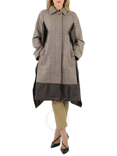 Collar Single Coat Gray - BURBERRY - BALAAN 2