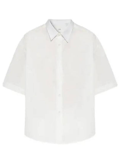 Chesk Pocket Short Sleeve Shirt White - AMI - BALAAN 2