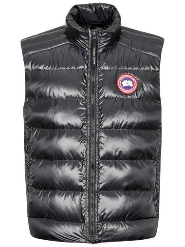 Crofton Logo Patch Padded Vest Black - CANADA GOOSE - BALAAN 1