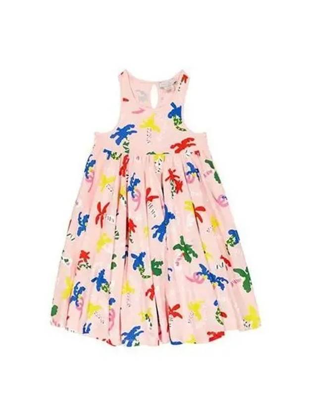 Stella McCartney Kids Graphic Print Dress Multi TS1E62 Z1079 - STELLA MCCARTNEY - BALAAN 1